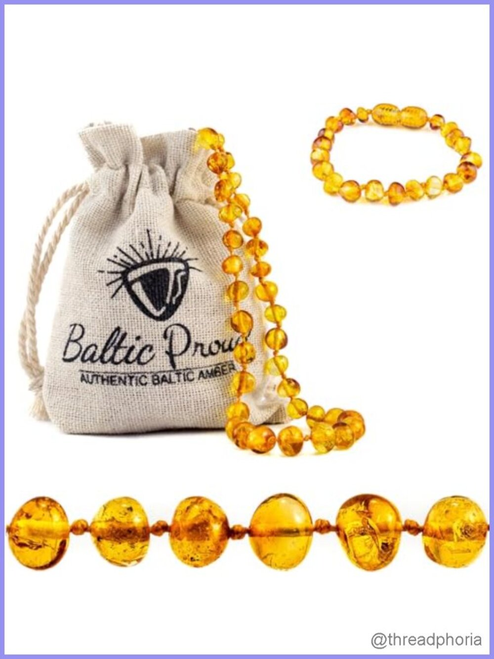 Genuine Baltic Amber Necklace and Bracelet Gift Set